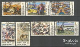 Монголія Монголия ^/--/^ Монголия 1989 искусство живопись Mi 2079-2085 ^_^^^ Монголія 1989 мистецтво живопис Mi 2079-2085 - фото фото фото