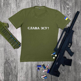 Шорти Шорты ^/--/^ Футболка Слава ЗСУ хаки ^_^^^ Футболка Слава ЗСУ хакі - фото фото фото