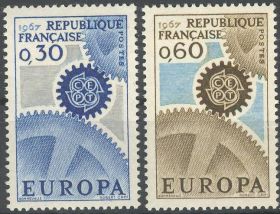 Франція Франция ^/--/^ Франция 1967 Европа CEPT Mi 1578-1579 MNH ^_^^^ Франція 1967 Європа CEPT Mi 1578-1579 MNH - фото фото фото