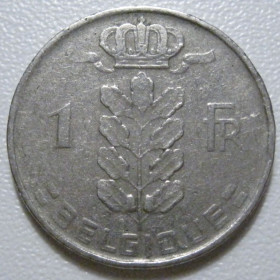 Бельгія Бельгия ^/--/^ Бельгія 1 франк 1952 року BELGIQUE #39678 ^_^^^ Бельгия 1 франк 1952 года BELGIQUE #39678 - фото фото фото