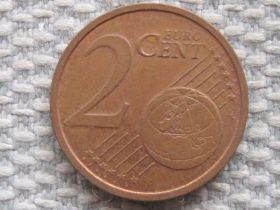 Сучасні c  року Современные c  года ^/--/^ Германия 2 евро цента 2002 года A #5271 ^_^^^ Німеччина 2 євро цента 2002 року A #5271 - фото фото фото