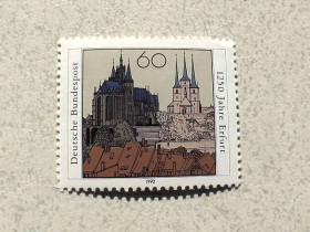Сучасні з  року Современные с  года ^/--/^ Поштова марка Німеччина ФРН &amp;quot; 1250 років місту Ерфурт &amp;quot; 1992 рік ** ^_^^^ Серия почтовых марок Германия ФРГ &amp;quot; 1250 лет городу Эрфурт &amp;quot; 1992 год ** - фото фото фото