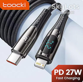 Кабелі Кабели ^/--/^ Кабель Toocki 27 /--/ W Type-C/Lighting 1 метр фіолетовий ^_^^^ Кабель Toocki 27 /--/ W Type-C/Lighting 1 метр фиолетовый - фото фото фото