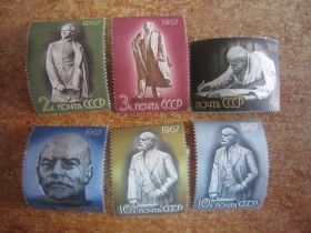 СРСР - СССР - ^/--/^ СССР.1967. 22 АПРЕЛЯ- НОЯБРЬ.  В.И. ЛЕНИН В ПРОИЗВЕДЕНИЯХ СОВЕТСКОЙ СКУЛЬПТУРЫЮ  ** ^_^^^ СРСР. 1967. 22 квітня - листопад. В.І. Ленін у творах радянської культури ** - фото фото фото