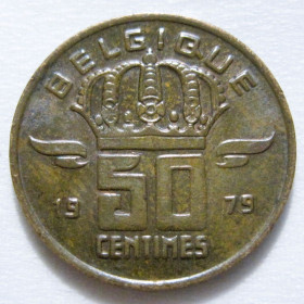 Бельгія Бельгия ^/--/^ Бельгія 50 сантимів 1979 року BELGIQUE #6 /--/ П /--/ 1589 ^_^^^ Бельгия 50 сантимов 1979 года BELGIQUE #6 /--/ П /--/ 1589 - фото фото фото