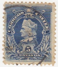Південна Америка Южная Америка ^/--/^ ЧИЛИ 1901 г.№ 47 гашеная ^_^^^ ЧИЛИ 1901 р. No 47 гашена - фото фото фото