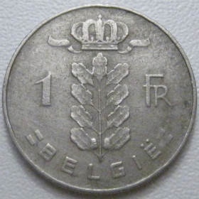 Бельгія Бельгия ^/--/^ Бельгія 1 франк 1970 року Belgie 42610 ^_^^^ Бельгия 1 франк 1970 года Belgie 42610 - фото фото фото