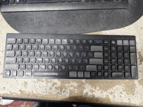Клавіатури Клавиатуры ^/--/^ Беспроводная клавиатура OfficePro SK /--/ 985 /--/ B № 26300708/2 ^_^^^ OfficePro SK /--/ 985 /--/ B No 26300708/2 - фото фото фото