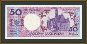 Польща Польша ^/--/^ Польша 50 злотых 1990 P-169  (169 /--/ b) UNC ^_^^^ Польща 50 злотих 1990 P-169 (169 /--/ b) UNC - фото фото фото