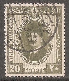 Єгипет Египет ^/--/^ Египет 1927 Sc.142 used Оливковый оттенок ^_^^^ Єгипет 1927 Sc.142 used Оливковий відтінок - фото фото фото