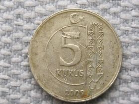 Туреччина Турция ^/--/^ Турция, 5 куруш 2009 года #755 ^_^^^ Туреччина, 5 куруш 2009 року #755 - фото фото фото