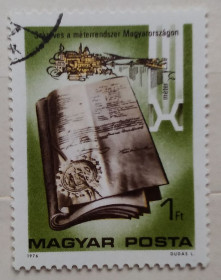 Угорщина Венгрия ^/--/^ Венгрия 1976 г - 100 лет метрической системе ^_^^^ Угорщина 1976 р - 100 років метричній системі - фото фото фото