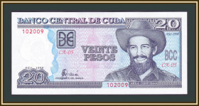 Карибський басейн Карибский бассейн ^/--/^ Куба 20 песо 1998 P-118  (118 /--/ a) UNC ^_^^^ Куба 20 песо 1998 P-118 (118 /--/ a) UNC - фото фото фото