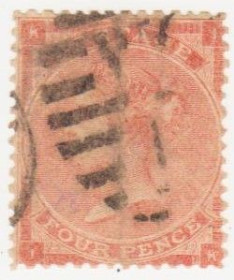 Великобританія Великобритания ^/--/^ Англия 1862 г. № 19 гашеная ^_^^^ Англія 1862 р. No 19 гашена - фото фото фото
