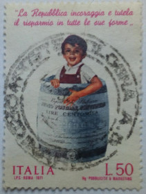 Італія, Ватикан Италия, Ватикан ^/--/^ Италия 1971 Банк, 50 /--/ L, гашеная ^_^^^ Італія 1971 Банк, 50 /--/ L, гашена - фото фото фото
