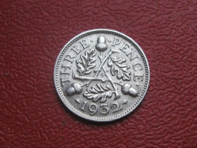 Георг V (-) Георг V (-) ^/--/^ Великобритания. 3 пенса 1932 г. Георг V. Серебро 500 .Оригинал.Состояние! XF-UNC. (3) ^_^^^ Велика Британія. 3 пенса 1932 р. Георг V. Срібло 500 .Оригінал. Стан! XF-UNC. (3) - фото фото фото