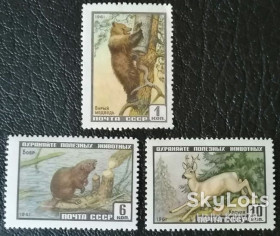 СРСР - СССР - ^/--/^ СССР 1961 фауна СК 2445-2447 MNH 4-й выпуск ^_^^^ СРСР 1961 фауна СК 2445-2447 MNH 4-й випуск - фото фото фото