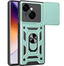 Чохли, бампера Чехлы, бампера ^/--/^ Чохол Fiji Camera Defence для Tecno Spark Go 1 (KL /--/ 4) бампер із захистом камери та підставкою Green ^_^^^ Чехол Fiji Camera Defence для Tecno Spark Go 1 (KL /--/ 4) бампер с защитой камеры и подставкой Green - фото фото фото