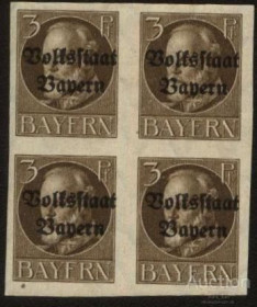 Німецька імперія (-) Германская империя (-) ^/--/^ Германия -Bayern-1920 г. № 116 ІІ В  ^_^^^ Германия -Bayern-1920 г. No 116 ІІ В - фото фото фото
