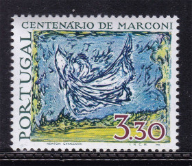 Португалія Португалия ^/--/^ ZM  Португалия  1974 г MNH - Маркони ^_^^^ ZM Португалія 1974 MNH - Марконі - фото фото фото