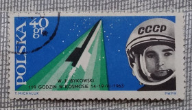 Освоєння космосу Освоение космоса ^/--/^ Польша 1963 г -  Групповой полет В.Ф. Быковского и В.В. Терешковой, 2 шт  (см.фото) ^_^^^ Польща 1963 р - Груповий політ В.Ф. Биковського і В.В. Терешкової, 2 шт (див.фото) - фото фото фото