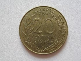 Франція Франция ^/--/^ Франция 20 сантимов 1996 года #9801 ^_^^^ Франція 20 сантимів 1996 року #9801 - фото фото фото