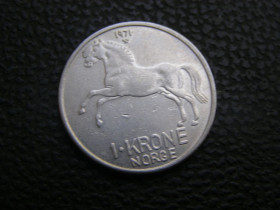 Норвегія Норвегия ^/--/^ 1 крона  Норвегия 1971 г ^_^^^ 1 крона Норвегія 1971 - фото фото фото