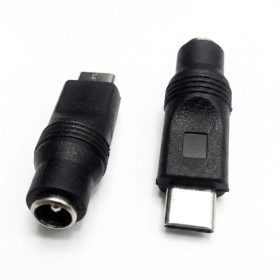 Кабелі Кабели ^/--/^ Адаптер 2.1 на type c перехідник DC 5.5×2.1 мм → USB Type-C ^_^^^ Адаптер 2.1 на type c переходник DC 5. 5×2. 1 мм USB Type-C - фото фото фото