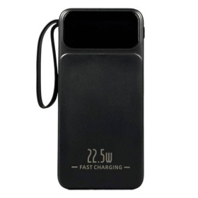Зовнішні акумулятори (Power Bank) Внешние аккумуляторы (Power Bank) ^/--/^ Power bank WUW TUGII Y /--/ 100 10000 mAh зі швидкою зарядкою, дисплеєм та вбудованими кабелями Black ^_^^^ Power bank WUW TUGII Y /--/ 100 10000 mAh со быстрой зарядкой, дисплеем и встроенными кабелями Black - фото фото фото