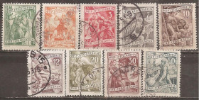 Інші країни Другие страны ^/--/^ Югославия 1950 Sc.306-308,310-312,314-315 гаш. н/серия 9 из 12 ^_^^^ Югославія 1950 Sc.306-308,310-312,314-315 гаш. н/серія 9 з 12 - фото фото фото