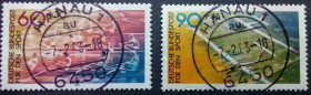 НДР, ФРН ГДР, ФРГ ^/--/^ Германия 1981 Спорт, гашеные  (КЦ=1,8 евро) ^_^^^ Німеччина 1981 Спорт, гашені (КЦ=1,8 євро) - фото фото фото