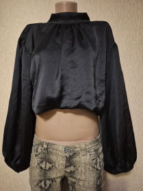 Кофти Кофты ^/--/^ Красивая укороченная кофта-топ с пышными рукавами Boohoo ^_^^^ Красива вкорочена кофта-топ з пишними рукавами Boohoo - фото фото фото