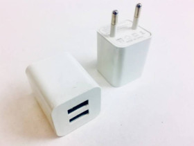 USB адаптери USB адаптеры ^/--/^ Зарядний пристрій USB адаптер білий 2 /--/ usb 2,1 /--/ A кубик ^_^^^ Зарядное устройство USB адаптер белый 2 /--/ usb 2,1 /--/ A кубик - фото фото фото