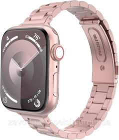 Розумні годинники (Smart watch) Умные часы (Smart watch) ^/--/^ Ремешок Браслет Apple Watch 38 40 41 металлический (розовый) ^_^^^ Ремішок Браслет Apple Watch 38 40 41 металевий (рожевий) - фото фото фото
