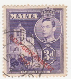 Мальта Мальта ^/--/^ Мальта  1953 г..№ 229 гашеная ^_^^^ Мальта 1953 р. No 229 гашена - фото фото фото