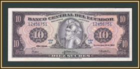 Еквадор Эквадор ^/--/^ Эквадор 10 сукре 1982 P-114  (114 /--/ b.7) UNC ^_^^^ Еквадор 10 сукре 1982 P-114 (114 /--/ b.7) UNC - фото фото фото