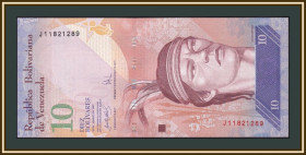 Венесуела Венесуэла ^/--/^ Венесуэла 10 боливаров 2007 Р-90  (90 /--/ a) UNC ^_^^^ Венесуела 10 боліварів 2007 Р-90 (90 /--/ a) UNC - фото фото фото
