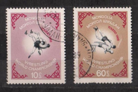 Спорт Спорт ^/--/^ СПОРТ - БОРЬБА  1966 г.  МОНГОЛИЯ  гаш.  ^_^^^ Спорт - боротьба 1966 р. Монголія гаш. - фото фото фото