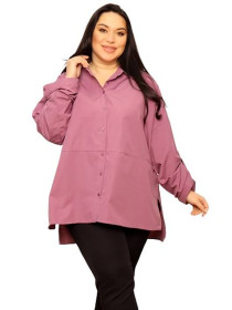 Кофти Кофты ^/--/^ Женская блузка хлопок Big Dart 3976 eur 48 сливовая ^_^^^ Жіноча блузка бавовна Big Dart 3976 eur 48 сливова - фото фото фото
