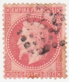 Франція Франция ^/--/^ Франция 1863 г.№ 31 гашеная ^_^^^ Франція 1863 р. No 31 гашена - фото фото фото