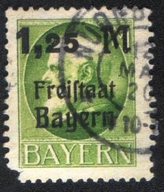 Інше Другое ^/--/^ Бавария  (1919) Надпечатка ^_^^^ Баварія (1919) Надпечатка - фото фото фото