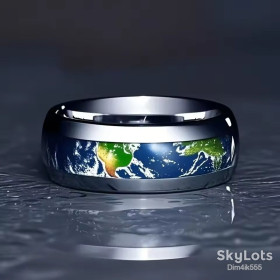 Кільця Кольца ^/--/^ Кольцо с узором Земля Stainless steel 316 /--/ L ^_^^^ Земля Stainless steel 316 /--/ L - фото фото фото