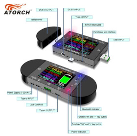 Тестери, мультиметри Тестеры, мультиметры ^/--/^ Багатофункціональний USB тестер Atorch UD /--/ 24 ^_^^^ USB тестер Atorch UD /--/ 24 - фото фото фото