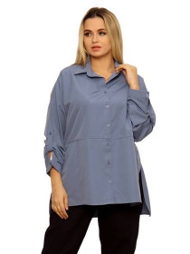 Кофти Кофты ^/--/^ Женская блузка хлопок Big Dart 3975 eur 36 синяя ^_^^^ Жіноча блузка бавовна Big Dart 3975 eur 36 синя - фото фото фото