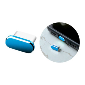 Навушники Наушники ^/--/^ Заглушка USB Type-C захисна металева кришка від пилу вологи для телефонів гаджетів блакитна ^_^^^ Заглушка USB Type-C защитная металлическая крышка от пыли влаги для телефонов гаджетов голубая - фото фото фото