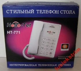 Стаціонарні телефони, Радіотелефони Стационарные телефоны, Радиотелефоны ^/--/^ Телефон Hello-Tell HT-771 новый уценка ^_^^^ Телефон Hello-Tell HT-771 новий уцінка - фото фото фото