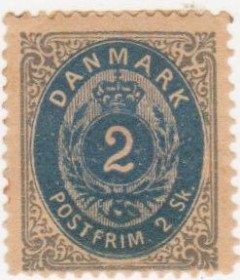 Скандинавія Скандинавия ^/--/^ Дания 1870 г..№  16 с * ^_^^^ Данія 1870 р. No 16 з * - фото фото фото