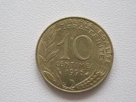 Франція Франция ^/--/^ Франция 10 сантимов 1996 года 15988 ^_^^^ Франція 10 сантимів 1996 15988 - фото фото фото