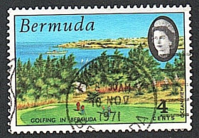 Острівні держави Островные государства ^/--/^ Бермудские острова  (1971) Британская колония. Поле для гольфа ^_^^^ Бермудські острови (1971) Британська колонія. Поле для гольфу - фото фото фото