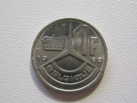 Бельгія Бельгия ^/--/^ Бельгия 1 франк 1989 года BELGIQUE #35496 ^_^^^ Бельгія 1 франк 1989 року BELGIQUE #35496 - фото фото фото